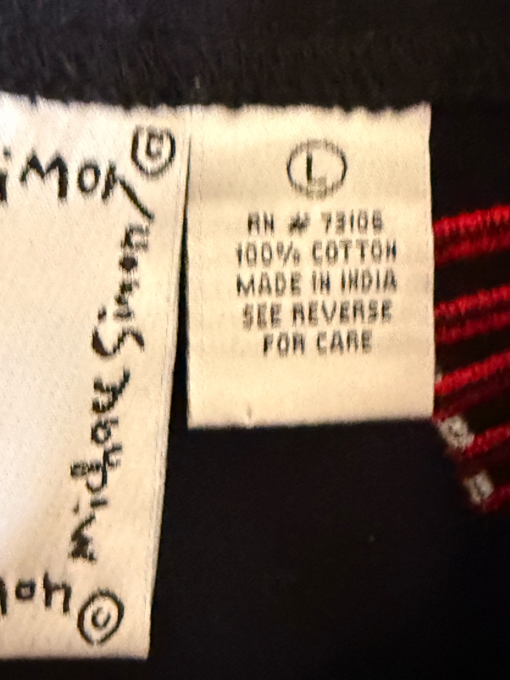 Michael Simon Americana 4th of July Patriotic Black Embroidered Cardigan Sweater - Picture 10 of 10